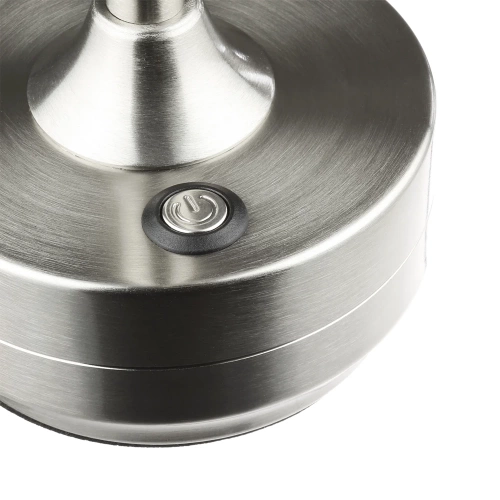 HJA30-ARGENT | Lampe de table avec batterie intégrée | Lampe de nuit avec trois couleurs de lumière | Lampe d'ambiance pour un hôtel ou un restaurant