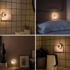 Inteligentné LED nočné svetlo so senzorom súmraku | Kontaktné nočné svetlo s teplým svetlom | JL-510