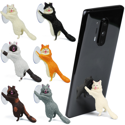 PSI-TS001 | Stand, cat-shaped phone stand with suction cup