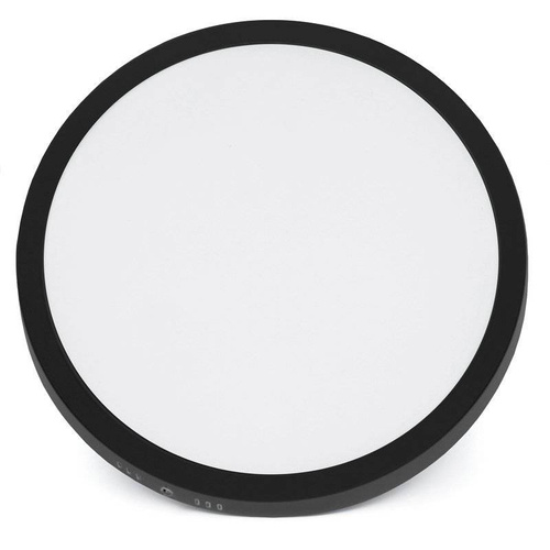 LED-Deckenleuchte | rund, 24 W, flimmerfreies CCD-Aufbaupanel | schwarz | SY-SR124-B