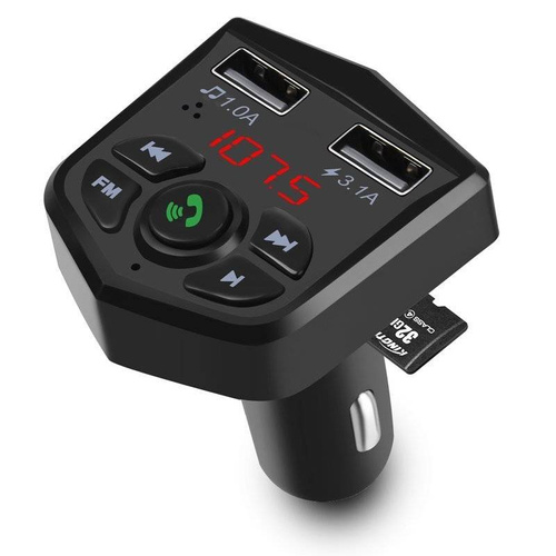 FM-Transmitter | 4-in-1, multifunktional | schwarz | BC803