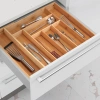 Organisateur de couverts | Insert de tiroir en bambou avec 8 compartiments | KBT-G844