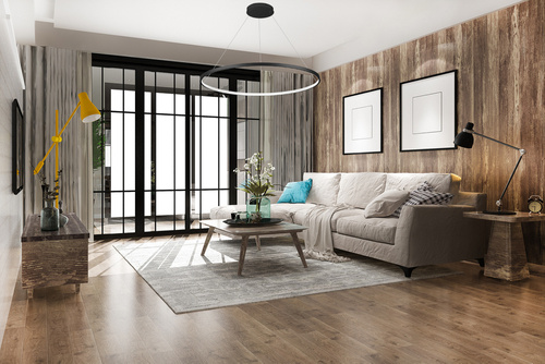 RLK-C01-30W-B | Egyrészes modern függőlámpa | LED | Fekete