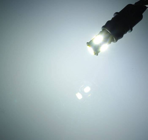 Autó LED izzó W5W T10 6 SMD 5630 CAN BUS