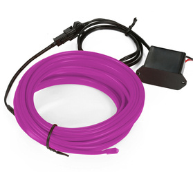 Komplektas - Ambient Light EL Wire optinis pluoštas su inverteriu 12V | 1 metras