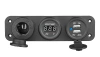 Panou auto 3in1 12V 24V | Panou de control cu comutatoare 12V | Splitter priză pentru brichetă USB | Voltmetru