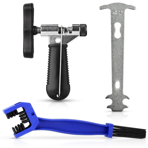Kit de herramientas para cadena de bicicleta | Rompedor de eslabones de cadena | Medidor de desgaste de cadena | DQZ-03
