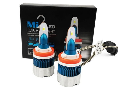 LED lempučių rinkinys H9 H11 Mi2 FLIP CSP 56W
