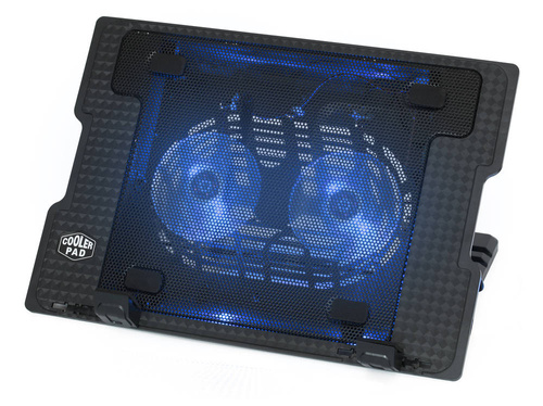 F2-NEGRO | Almohadilla de enfriamiento: soporte para computadora portátil de 9 a 17"