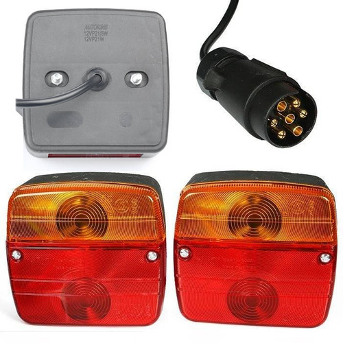 JH101B | 12-24V | A pair of rear lamps for trailers, semi-trailers, agricultural machinery with a magnet | to be plugged into an installation harness | E4 approval