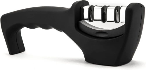 KN-830-BLACK | Knife sharpener | Three-stage sharpening |