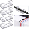 KZ-D58 | Set van 10 kabel- en draadorganizers | Clips met 3M nano-plakband | Transparant