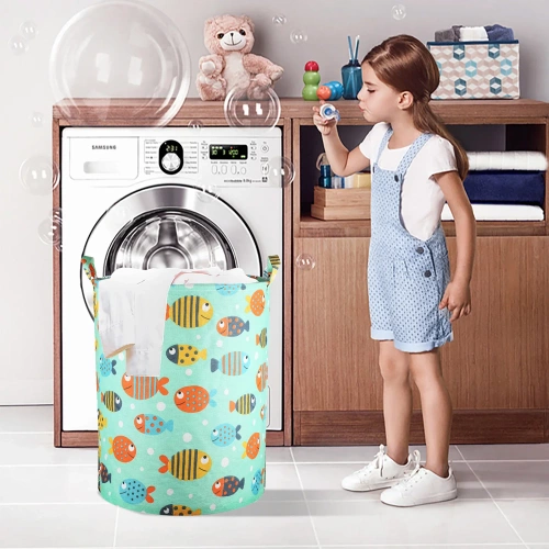 SN-B40-FYG | Контейнер за играчки | Кош за пране | 60L сгъваема чанта