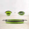 FDB-024 | Folding kitchen colander | Silicone camping colander | Pasta strainer | Drainer for vegetables and fruits