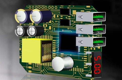 CA-006 | 3x USB greitas įkroviklis su LED ekranu | Greitas įkrovimas 3.0 greitas įkrovimas