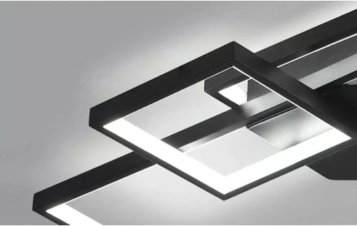XL-016-82W-B | Candeeiro de teto moderno | Luminária de teto LED | Preto