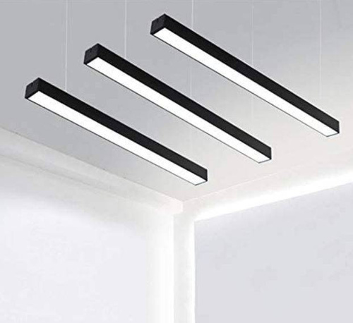 Lampă suspendată liniară 120 cm | Modul LED negru office 20W | Lățimea lămpii 5 cm