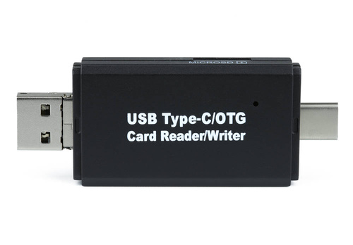 CR-023 | SD-, microSD-geheugenkaartlezer | USB, micro-USB, USB type C | USB-OTG