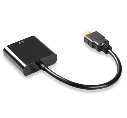 H-V1B-20CM-Negro | Convertidor HDMI a VGA | SUB-D | COMPLETO HD 1080p | 15cm