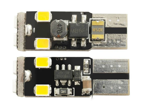 Автомобільна LED лампа W5W T10 6 SMD 2835 CANBUS