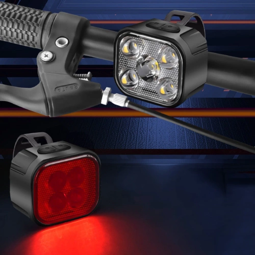 USB LED kerékpárlámpa szett elöl + hátul | Vízálló kerékpárlámpák | BK-L325