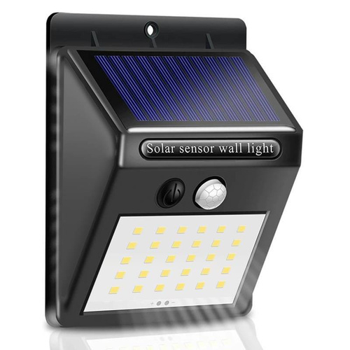 SSL-30LED | Lâmpada solar LED com sensor de movimento e crepúsculo | 30 LEDs