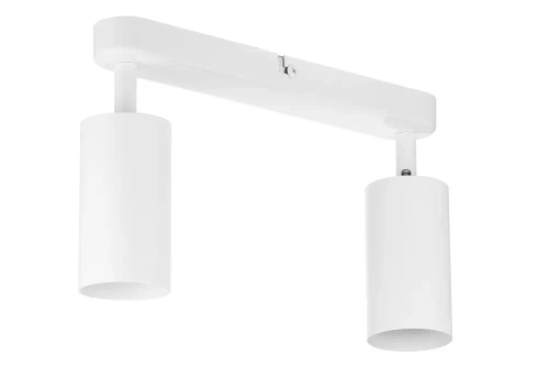 MS-GU10-2 | To-punkts loftslampe, 2x GU10 hvid bevægelig spotlight