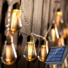 SDC-S20LED-6M | Guirlande solaire LED, lampe de jardin | 20 ampoules LED | 6 mètres