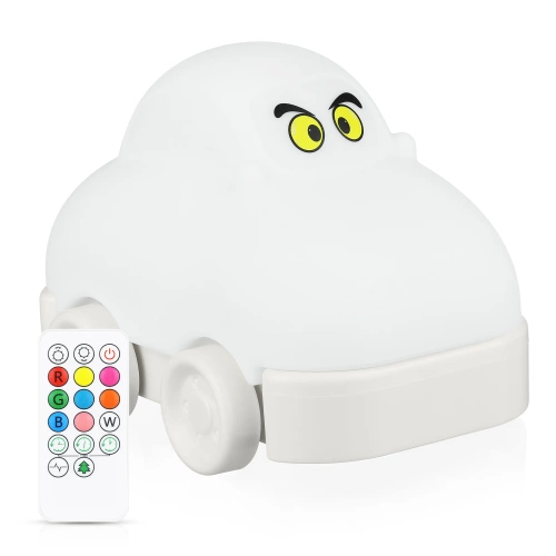 Silicone LED Night Light Car | Portable Children&#39;s Lamp 9 Light Colors | JL-604