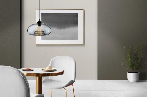 GB-D28-Grey | Modern glass pendant lamp | Dymion