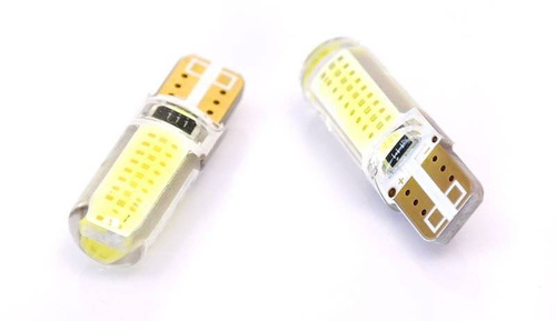 Autó LED izzó W5W T10 1W COB 360st Szilikon