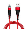 AM32 | Lyn 1M | Spiral USB-kabel til opladning af din telefon | Quick Charge 3.0 2.4A