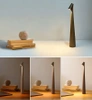 HMS-455-MARRON | Lampe de table | Lampe de nuit sans fil avec batterie intégrée | Lampe avec commande tactile