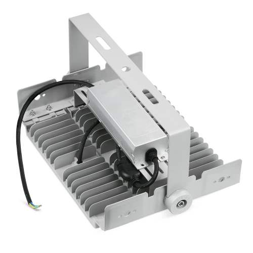 TMN-150W-SILVER | LED cu halogen profesional | Iluminat puternic pentru săli de sport, fabrici, casă | Lampa din aluminiu | Proiector cu maner reglabil