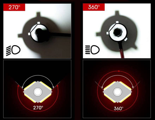 Juego de bombillas LED H4 S4 COB 80W 16000 lm