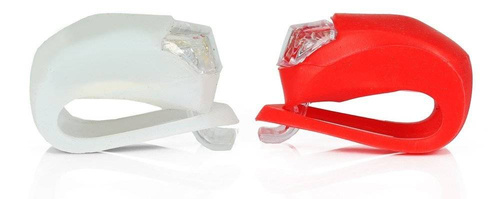 BL-01 | A pair of LED bicycle lamps | silicone housing, universal mount | The set consists of 2 pieces - white + red
