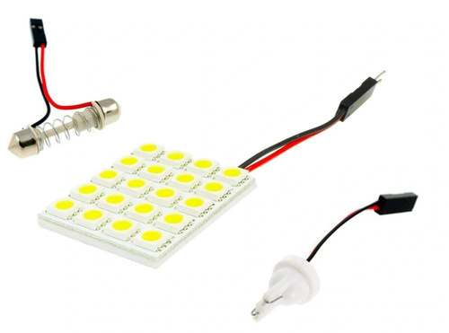 LED-Panel | 20 SMD 5050, 4x5, inkl. Adapter W5W, C5W, T4W |