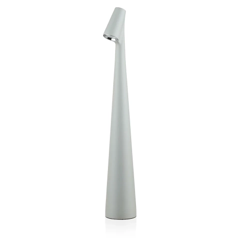 HMS-355-GRIGIO | Lampada da tavolo 33,5 cm | Lampada notturna senza fili con batteria integrata | Lampada con controllo touch