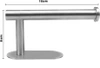 JZU-304-SILVER | Silver paper holder | Self-adhesive toilet paper hanger