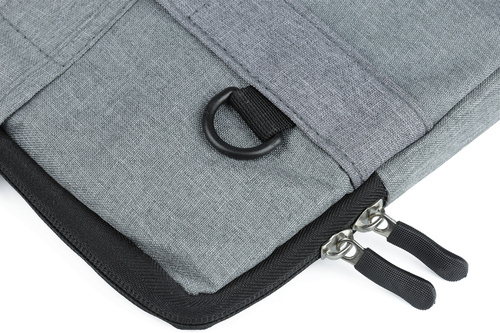 BR03 | Borsa, custodia per laptop 15,6" | manici, tracolla, tasca laterale | grigio