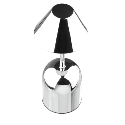 Draadloze nachtlamp met ingebouwde 2000 mAh-batterij | Moderne tafellamp met instelbaar vermogen en lichtkleur | YG-D020-Zilver