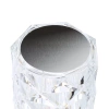 RPL-C03-W | Lampe de table LED en cristal | motif rose | 3 couleurs de lumière, écran tactile, câble USB-C, batterie 2000mah