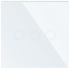 SW86-3 | Triple touch light switch | toughened glass | white