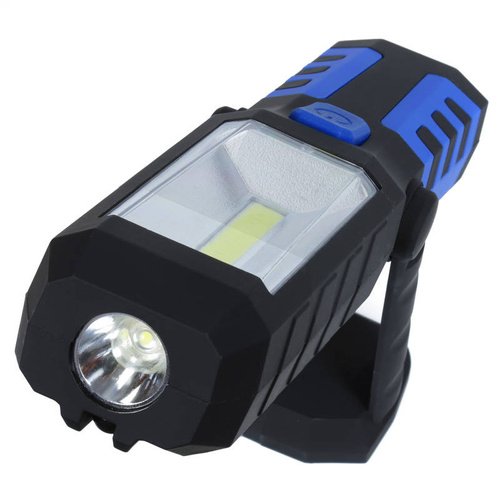 W29 | Lampada da officina LED 3W ricaricabile con gancio e base magnetica | 2600 mAh | 3 modalità di luce