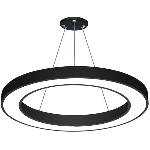 LPL-004 | LED hangende plafondlamp 50W | rond | aluminium | CCD niet-knipperend | Φ80x6