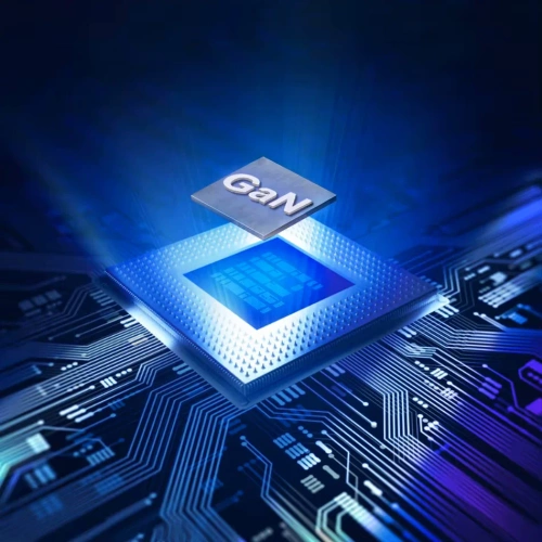 GAN | Швидкий настінний зарядний пристрій потужністю 65 Вт із портами USB і PD 3.0 (USB-C).