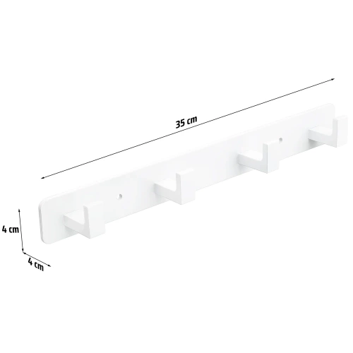 DSG-H04 | Handdoekenrek voor de badkamer of keuken | Zolder | Wit