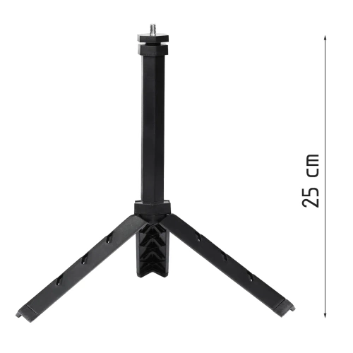 LED-Ringlicht | 16 cm mit Stativ 25 cm | Kompaktset für Make-up, Streaming und Fotografie