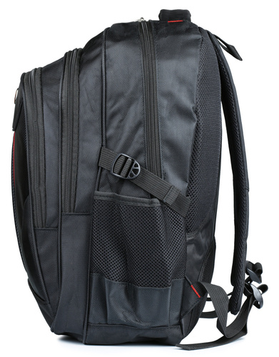 BR11 | Universal, strong backpack with a laptop compartment | 30l, 3 chambers, 1680D ballistic nylon | black