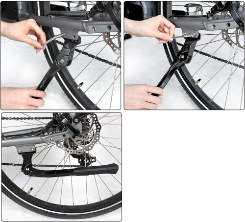 Fahrrad-Seitenständer verstärkt Pro+ | für Fahrräder 24–29 Zoll | stabil, geeignet für E-Bike, MTB und Citybike, verstellbar | LGA-28